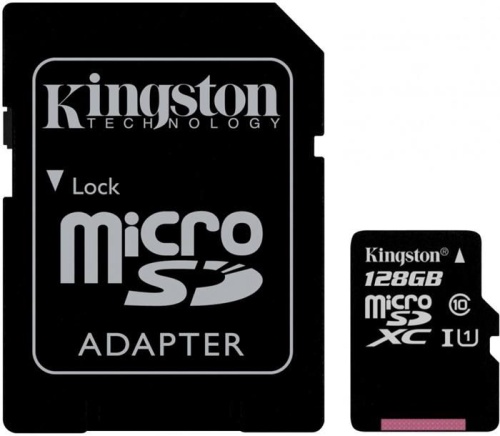 Карта памяти micro SDXC Kingston 128Gb Canvas Select SDCS/128GB