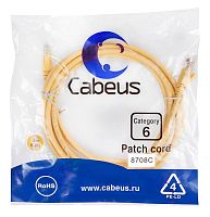 Патчкорд UTP Cabeus PC-UTP-RJ45-Cat.6-3m-YL