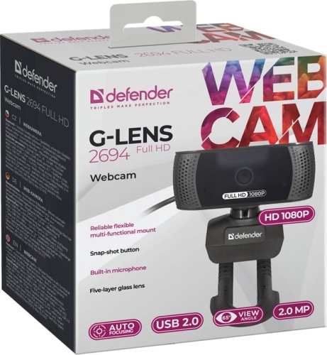 Интернет-камера Defender G-lens 2694 черный 63194 фото 5