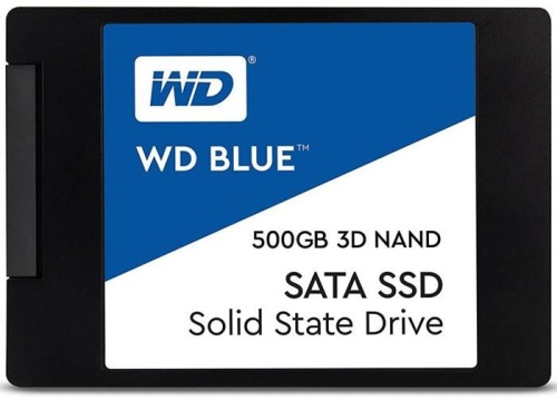 Накопитель SSD SATA 2.5 Western Digital 500Gb Blue WDS500G2B0A