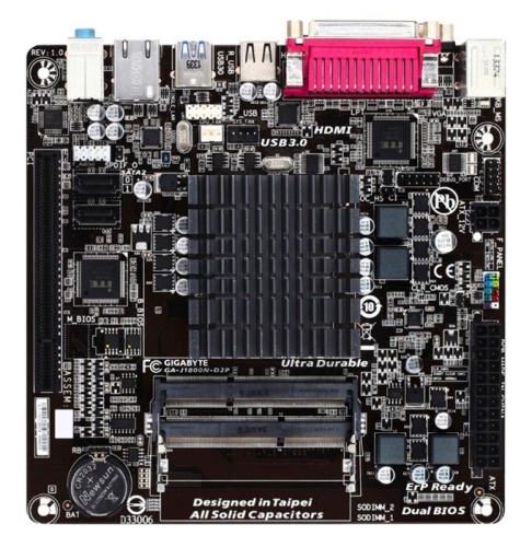 Мат. плата с CPU GIGABYTE GA-J1800N-D2P