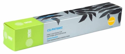 Картридж совместимый лазерный Cactus CS-PH7500C 106R01443 голубой