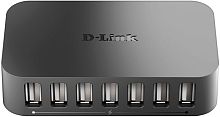 Разветвитель USB2.0 D-Link DUB-H7 черный (DUB-H7/F1A)