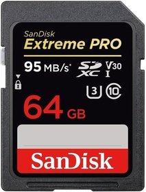   SDXC SanDisk 64 Class 10 UHS-I U3 Extreme Pro SDSDXXG-064G-GN4IN