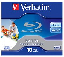 Диск BD-R DL Verbatim 50ГБ 6x Printable/Imprimable 43735