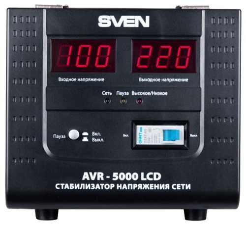 Стабилизатор напряжения Sven AVR-5000 LCD