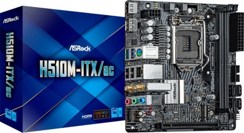 Мат. плата Socket1200 ASRock H510M-ITX/AC фото 4