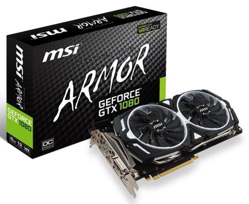 Видеокарта PCI-E MSI 8192 Мб GTX1080ARMOR8GOC фото 3