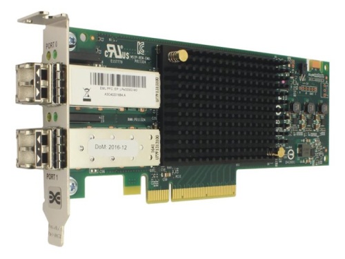 Серв. опция - сет. адаптер LSI Emulex LPe32002-M2 HBA Dual Port 32Gb Fibre Channel HBA (LPE32002-M2)