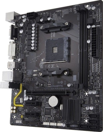 Мат. плата SocketAM4 GIGABYTE GA-AB350M-DS2V1.1 фото 2
