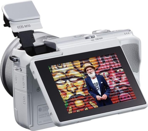 Цифровой фотоаппарат Canon EOS M10 белый 0922C012 фото 10