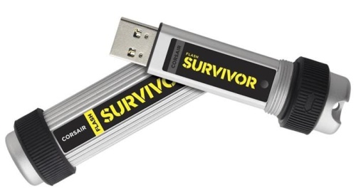 Накопитель USB flash Corsair 128Gb Survivor CMFSV3B-128GB серебристый/черный фото 2