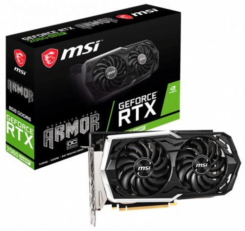 Видеокарта PCI-E MSI 8192Мб RTX2060 SUPER ARMOR OC RTX2060SUPERARMOROC фото 5