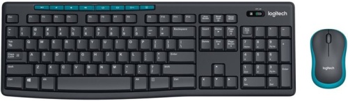 Комплект клавиатура + мышь Logitech Wireless Combo MK275 grey (920-008535)