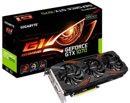 Видеокарта PCI-E GIGABYTE 8192МБ GV-N1070G1GAMING-8GD фото 5