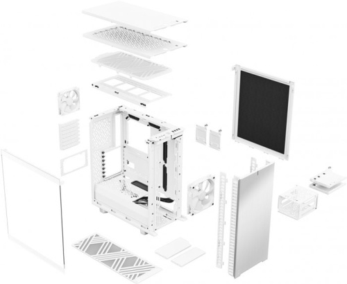 Корпус Miditower Fractal Design Define 7 Compact White TG фото 7