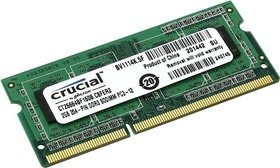 Модуль памяти SO-DIMM DDR3 Crucial 2ГБ CT25664BF160B