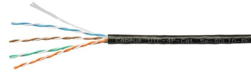 Кабель UTP Cabeus UTP-4P-Cat.5e-SOLID-BK фото 2 Кабель UTP Cabeus UTP-4P-Cat.5e-SOLID-BK фото 2