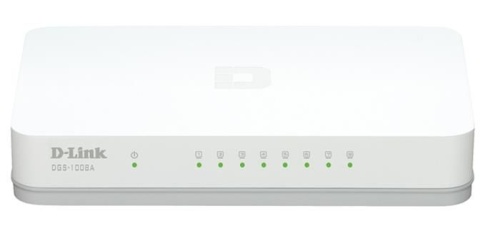 Коммутатор неуправляемый D-Link DGS-1008A/C1B