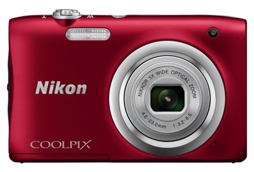 Цифровой фотоаппарат Nikon CoolPix A100 красный VNA972E1