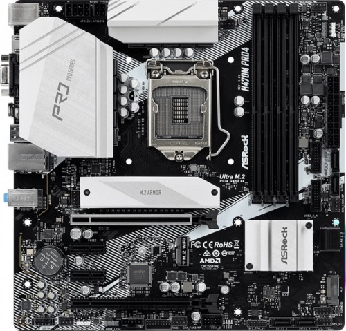 Мат. плата Socket1200 ASRock H470M PRO4 H470M Pro4