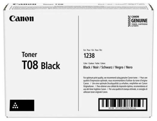 Оригинальный лазерный картридж Canon T08BK 3010C006 черный