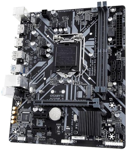 Мат. плата Socket1151v2 GIGABYTE H310M A фото 3