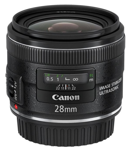 Объектив Canon EF IS USM (5179B005) 28мм f/2.8 черный фото 4