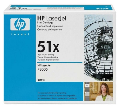 Оригинальный лазерный картридж Hewlett Packard 51X Q7551XC