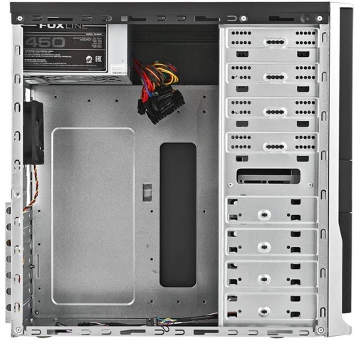 Корпус Miditower Foxline 450Вт FL-942 FL-942-FZ450R Черный фото 4