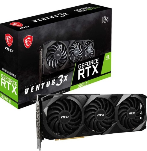 Видеокарта PCI-E MSI 8192Mb RTX 3070 TI VENTUS 3X 8G OC RU фото 3