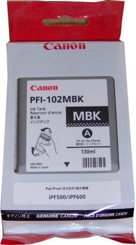 Оригинальный струйный картридж Canon Ink Tank PFI-102MBK 0894B001