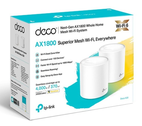 Бесшовный Mesh роутер TP-Link DECO X20(2-PACK) фото 2