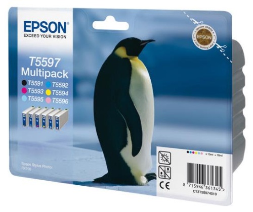 Набор струйных картриджей ориг. Epson T5597 Multipack C13T55974010