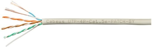 Кабель UTP Cabeus UTP-4P-Cat.5e-PATCH-GY фото 2 Кабель UTP Cabeus UTP-4P-Cat.5e-PATCH-GY фото 2