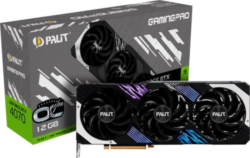 Видеокарта PCI-E Palit RTX4070 GAMINGPRO OC NED4070H19K9-1043A фото 2