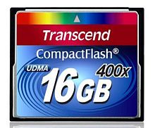 Карта памяти CF Transcend 16ГБ Premium CompactFlash TS16GCF400