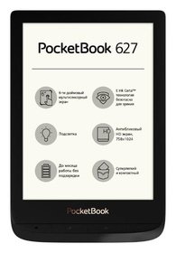 Электронная книга PocketBook 627 Obsidian Black PB627-H-RU