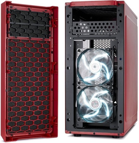 Корпус Miditower Fractal Design Focus G Red, Window фото 8