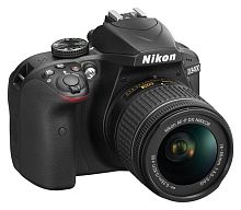 Цифровой фотоаппарат Nikon D3400 черный VBA490K002
