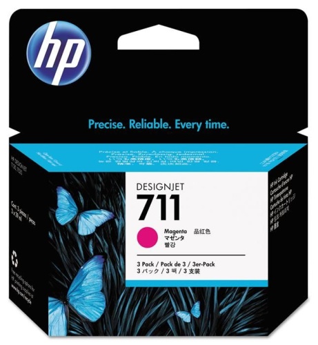 Набор струйных картриджей ориг. Hewlett Packard 711 CZ135A