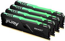 Модуль памяти DDR4 Kingston 32Gb (4x8Gb KIT) Fury Beast RGB (KF426C16BBAK4/32)