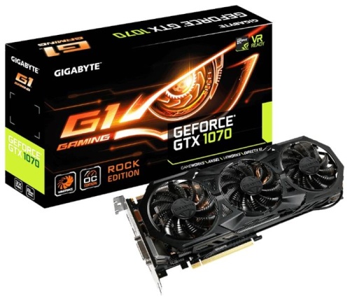 Видеокарта PCI-E GIGABYTE 8192МБ GV-N1070G1ROCK-8GD фото 6