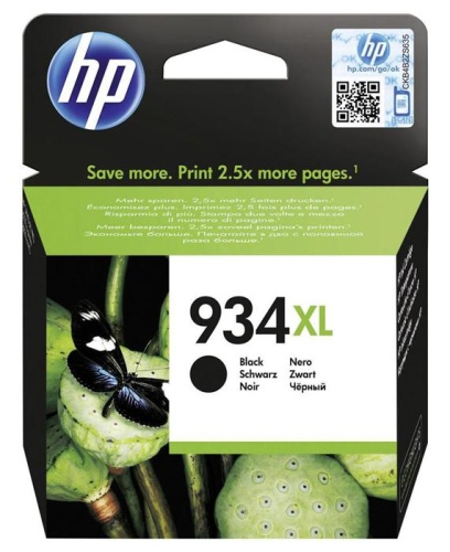 Оригинальный струйный картридж Hewlett Packard 934XL Black Ink C2P23AE