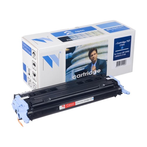 Картридж совместимый лазерный NV Print Q6001A/Cartridge 707 CYAN NV-Q6001A/Canon707C