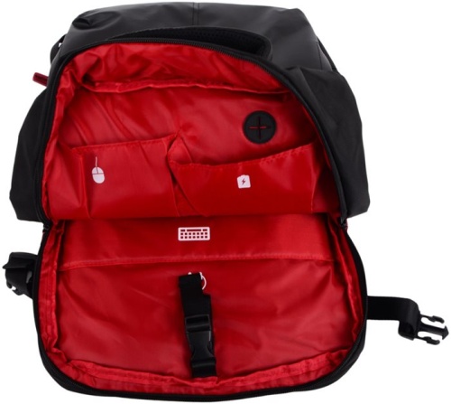 Рюкзак для ноутбука Hewlett Packard 17.3 Omen Gaming черный/красный (K5Q03AA) фото 5 Рюкзак для ноутбука Hewlett Packard 17.3 Omen Gaming черный/красный (K5Q03AA) фото 5