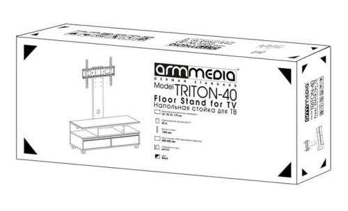 Подставка ARM MEDIA TRITON-40 black фото 3 Подставка ARM MEDIA TRITON-40 black фото 3