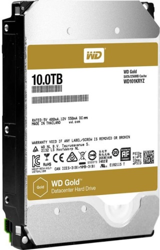 Жесткий диск SATA HDD Western Digital 10Tb WD101KRYZ Gold