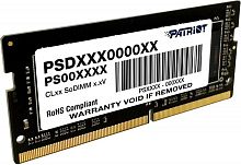Модуль памяти SO-DIMM DDR4 Patriot Memory 4Gb Signature (PSD44G266682S) 4GbPSD44G266682S