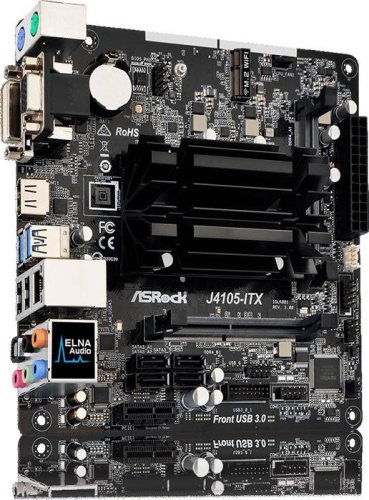 Мат. плата с CPU ASRock J4105-ITX фото 3